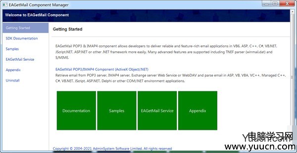EAGetMail Component Manager(电子邮件组件管理工具) v5.2.1.7 官方安装版