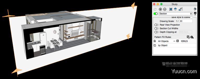 SketchUp专业剖面填充插件 Skalp 2021.0 免费破解版(附方法)