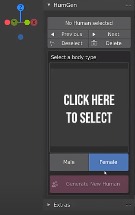 Blender人物角色生成器插件Human Generator V1.0 for Blender2.8+ 免费版