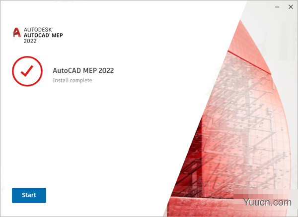 Autodesk AutoCAD MEP 2022 中文破解版(附破解教程) 64位