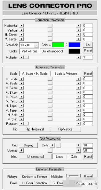 PS专业相机镜头畸变校正工具RichardRosenman Lens Corrector PRO V1.7 注册版