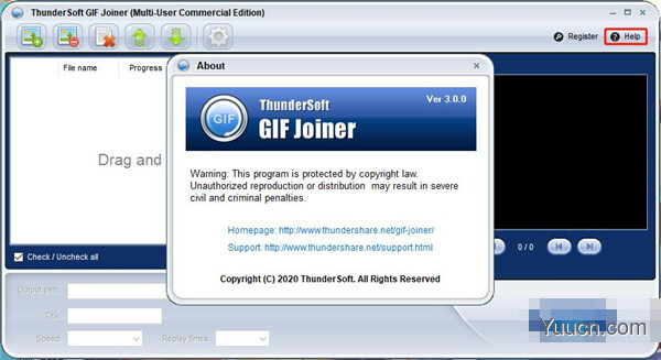 ThunderSoft GIF Joiner(GIF制作工具) v3.0.0 附替换补丁 免费版