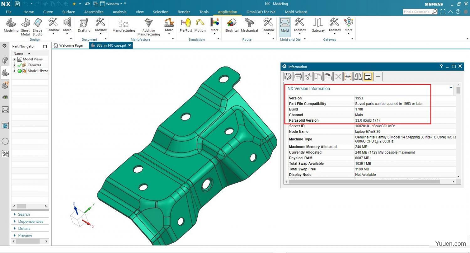 Siemens NX 1973 Build 4001 (NX 1953 Series) 免费授权激活版 Win64