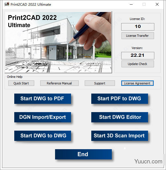 BackToCAD Print2CAD2022 v2.21 破解免费版(附安装教程+破解文件) 64位