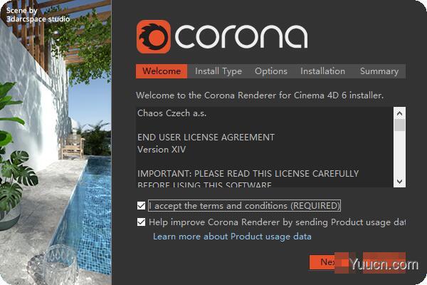 渲染器插件Corona Renderer 6 for Cinema 4D R14-S24 正式汉化版(附破解教程)