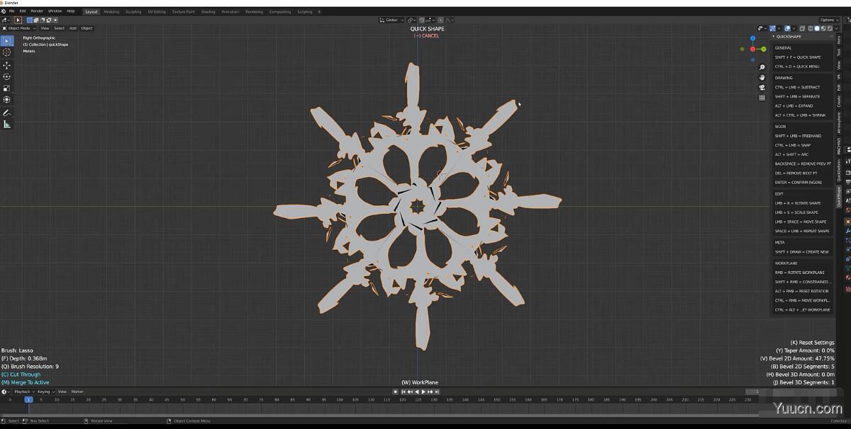 Blender快速图形三维建模插件 Quick Shape v5 免费版 + 使用教程