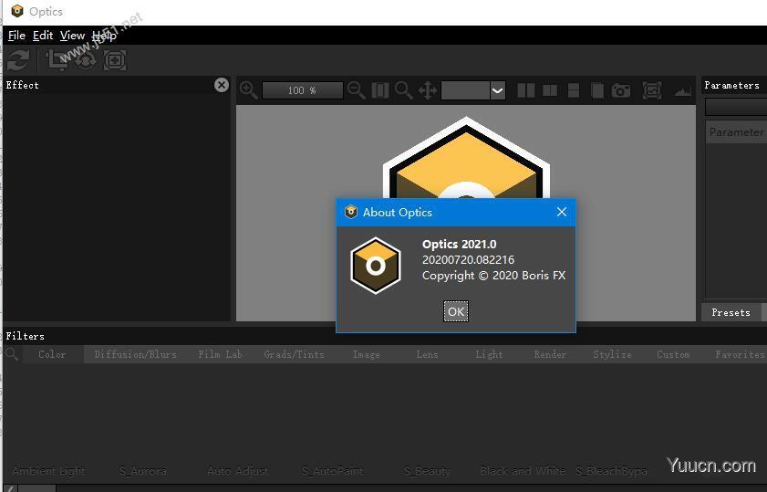 PS/LR电影镜头光晕光学特效调色软件Boris FX Optics 2021.2 免费版(附安装教程)
