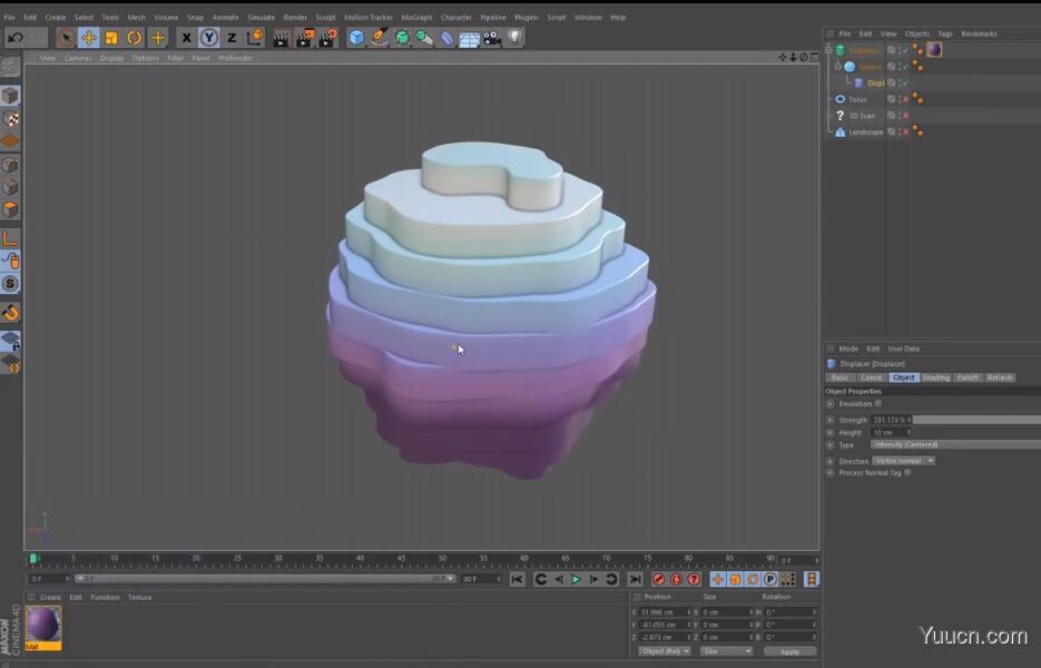 C4D几何地貌图形切片插件 Toporizer 1.0 for Cinema 4D R19-S22 中文免费版