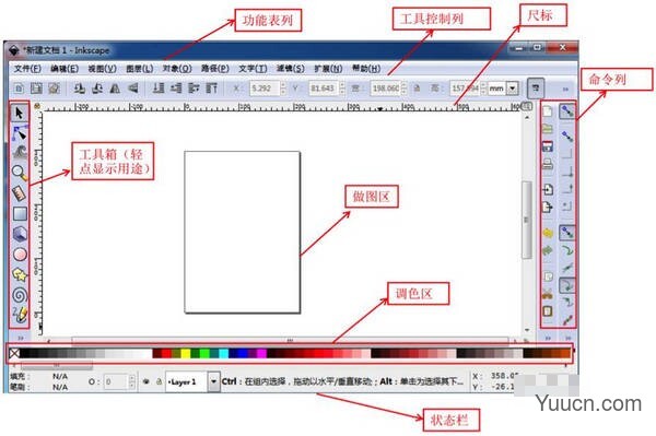 开放源码的矢量绘图软件 Inkscape V1.0.1 中文安装版 64位