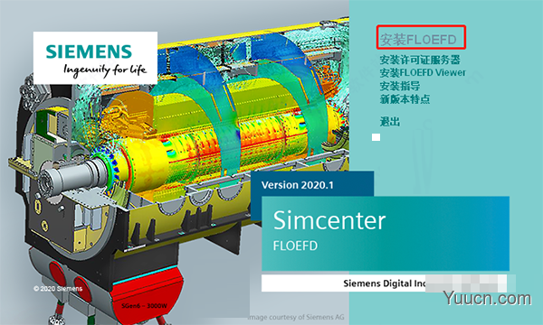 西门子嵌入式CFD工具siemens simcenter floefd 2020.1v4949 中文独立版