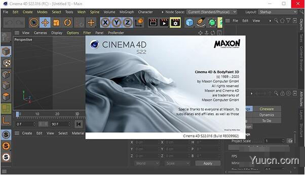 三维软件Maxon Cinema 4D S22.123 Win 中文/英文正式版(含离线包+安装方法)