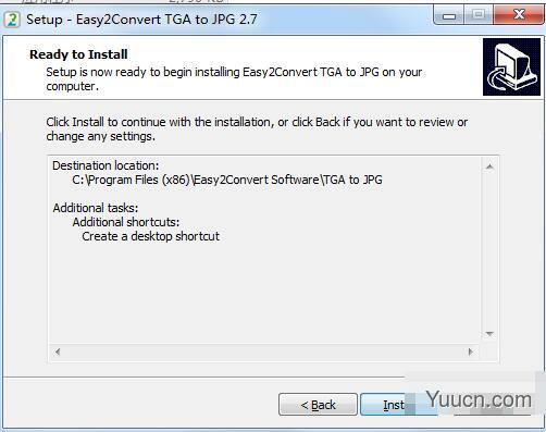 Easy2Convert TGA to JPG PRO(TGA图像转JPG工具) V2.7 免费安装版