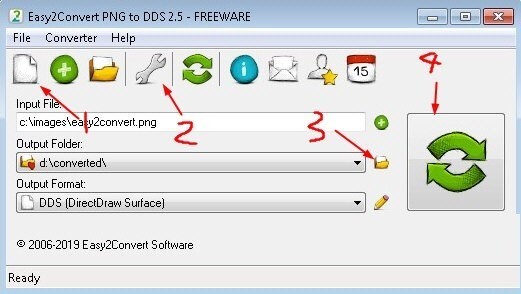 Easy2Convert PNG to DDS(PNG转DDS工具) v2.5 免费安装版