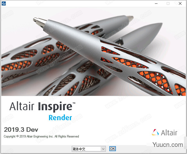 3D渲染及动画制作 Altair Inspire Render 2020.0.1 中文安装免费版 Win64