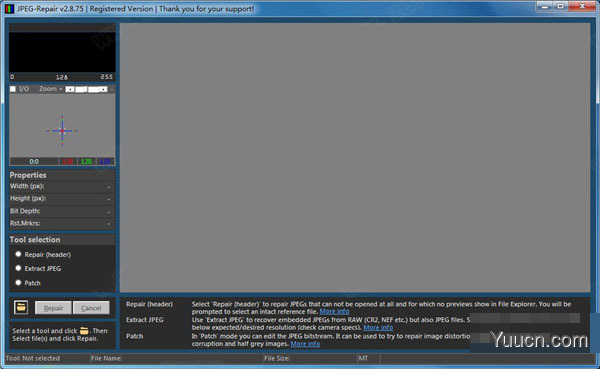 JpegRepair图片修复工具 v2.8.75 绿色注册版