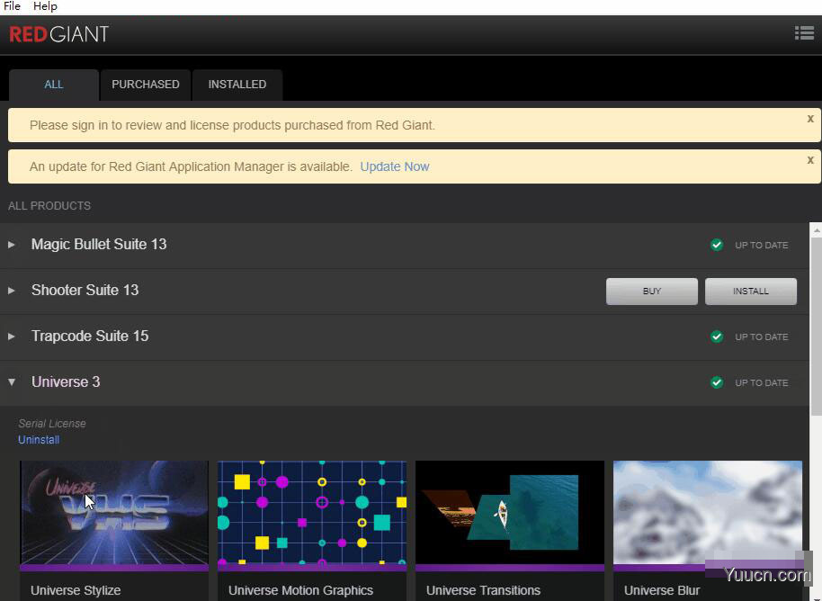 红巨人视觉特效转场插件包Red Giant Universe 5 v5.0.1 Win/Mac注册版(含序列号)