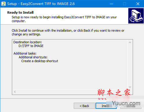 Easy2Convert TIFF to IMAGE(图片格式转换软件) v2.6 免费安装版