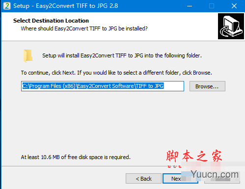 Easy2Convert TIFF to JPG(图片格式转换工具) v2.8 免费安装版