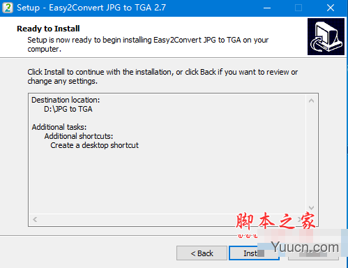 Easy2Convert JPG to TGA(JPG转TGA工具) v2.7 免费安装版