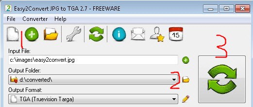 Easy2Convert JPG to TGA(JPG转TGA工具) v2.7 免费安装版