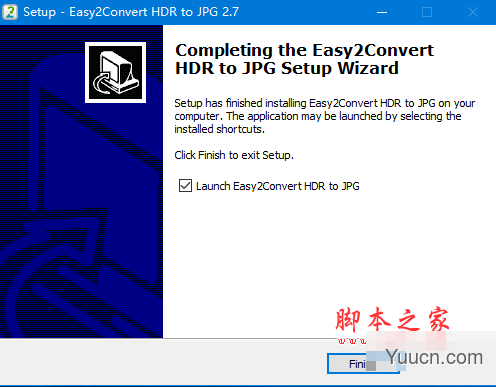 Easy2Convert HDR to JPG(HDR转JPG工具) v2.7 免费安装版