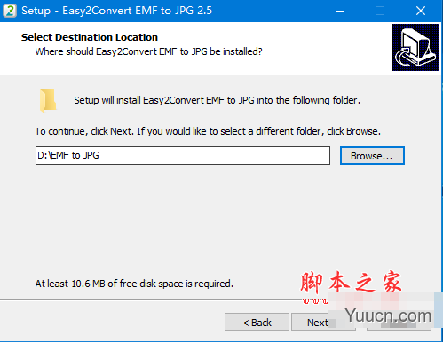 Easy2Convert EMF to JPG(EMF转JPG工具) V2.5 免费安装版