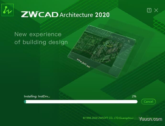 中望cad建筑版2020 V20190529 英文特别安装版(附激活补丁+激活教程)