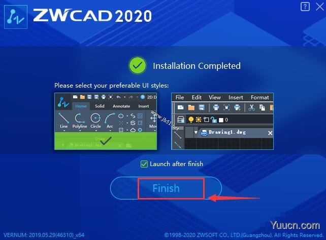 中望cad2020 V20190529 英文特别安装版(附激活文件+激活教程)32位/64位