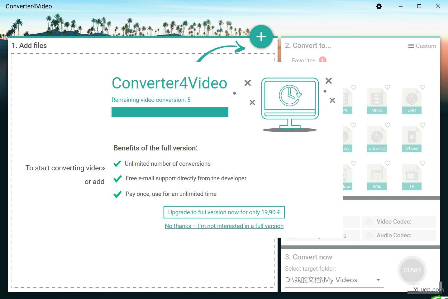 Converter4Video(视频格式转换软件) v2021.7.04 免费安装版