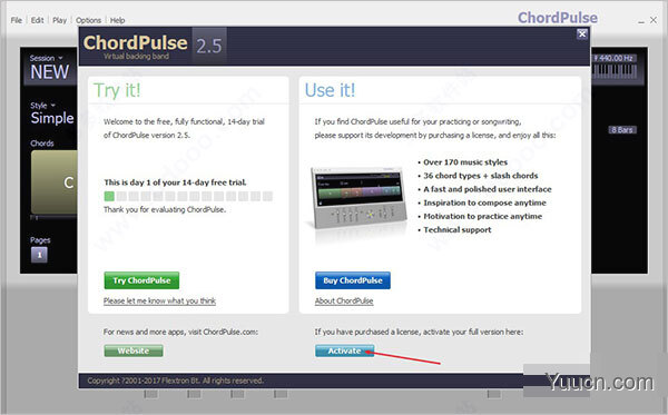 chordpulse(最全伴奏音乐软件) v2.5 破解安装版(附使用教程)