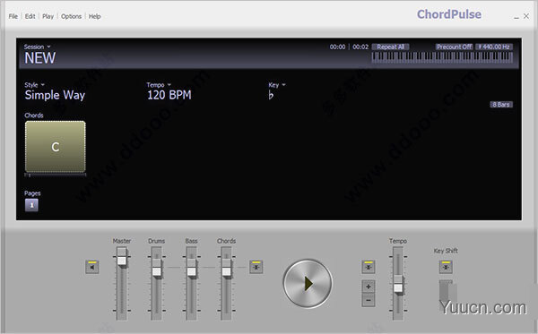 chordpulse(最全伴奏音乐软件) v2.5 破解安装版(附使用教程)