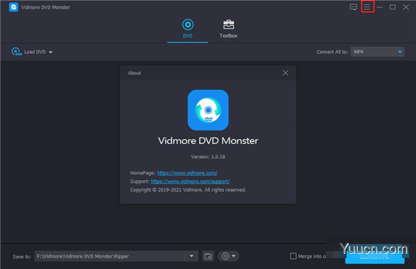 Vidmore DVD Monster(DVD翻录软件) v1.0.18 完美激活版(附激活补丁)