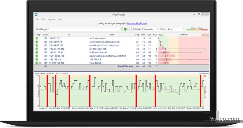 PingPlotter Pro(多线性路由跟踪软件) v5.19.1.8408 破解安装版 附安装步骤