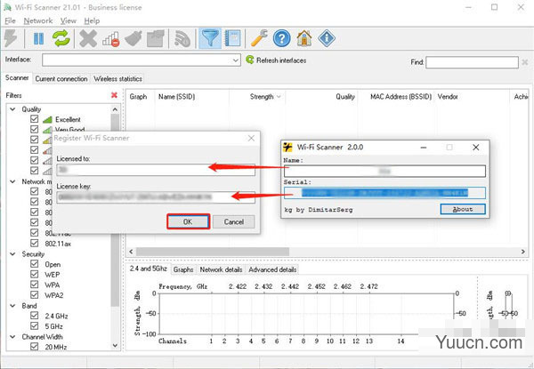 LizardSystems Wi-Fi Scanner(wifi扫描设置软件) v21.01 英文注册版(附教程+注册机)