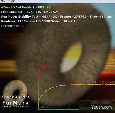 显卡稳定性测试Furmark 甜甜圈 v1.28 中文单文件版