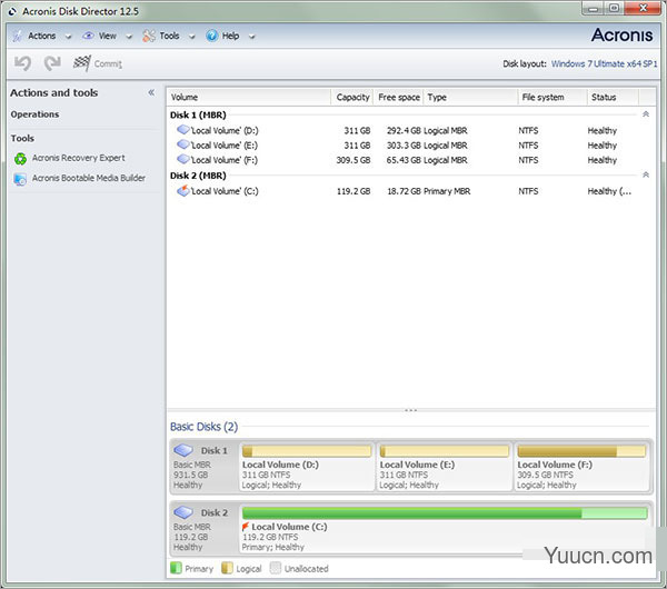 磁盘分区管理软件acronis disk director v12.5 破解安装版版(附安装教程+序列号)