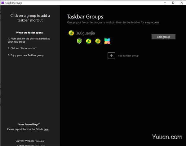 Taskbar Groups(任务栏图标分组软件) v0.2 绿色免费版