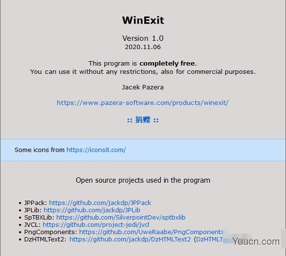 WinExit(电脑定时辅助软件) v1.0 免费绿色版 32/64位