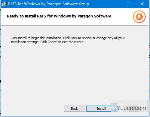 Paragon ReFS for Windows(win弹性文件系统) v1.0.55 免费企业安装版(附补丁)