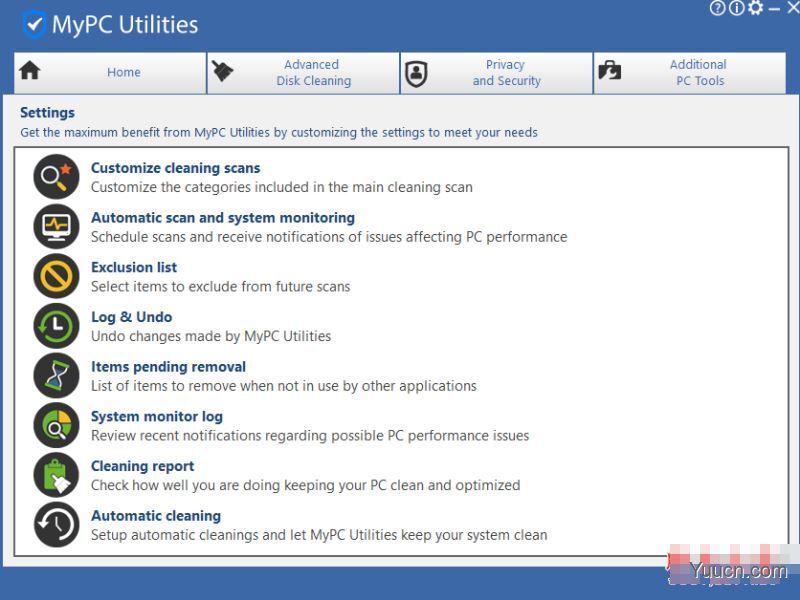 MyPC Utilities(系统优化清理软件) v7.1.0.2 特别安装版
