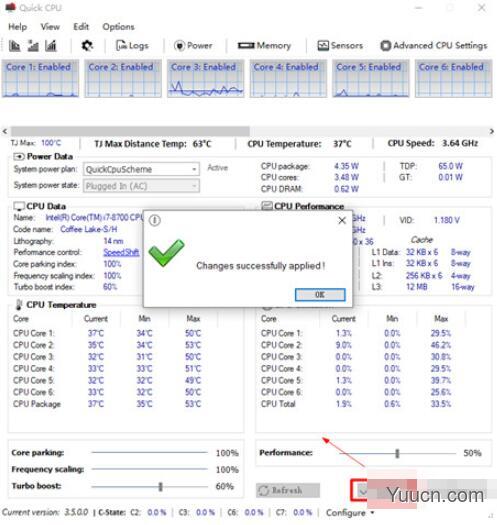 Quick CPU(CPU监测专业软件) 3.6.1.0 免费绿色便携版 64位