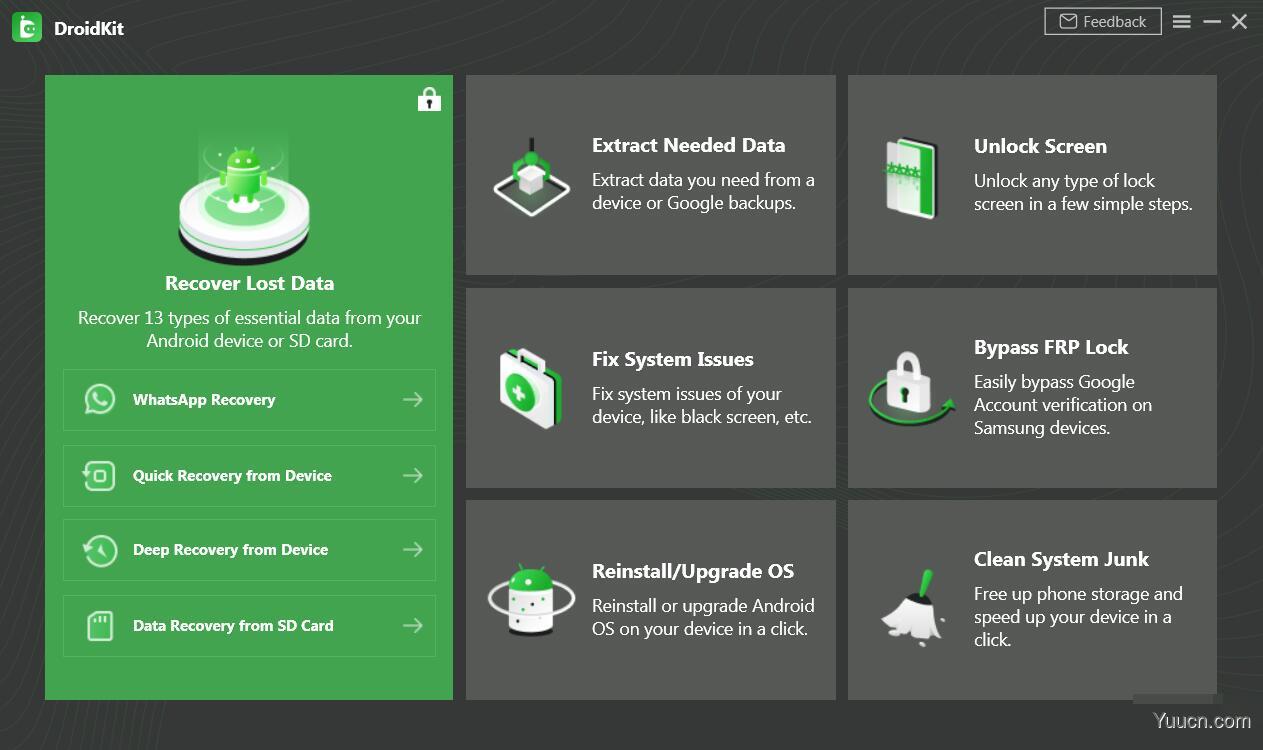 安卓数据恢复软件 iMobie DroidKit v1.0.0.20210528 免费安装版