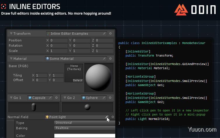 Unity可视化编程插件Odin – Inspector and Serializer 2.0 免费版