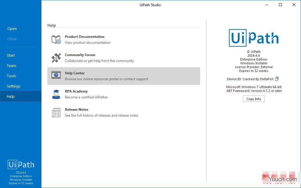 uipath studio Enterprise Edition v2019.4.4 中文激活版(附许可补丁+安装教程)