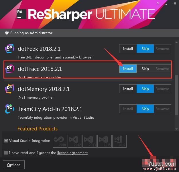 JetBrains DotTrace 2018(.net代码性能分析工具)v2018.2.1 (附激活补丁+激活教程)