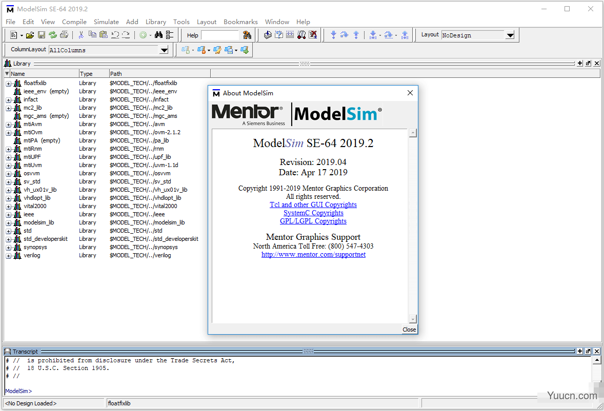 HDL语言仿真软件ModelSim SE-64 2019.4 特别授权版(附激活文件+教程)