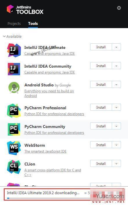 JetBrains ToolBox APP(JetBrains下载管理软件) v1.21 免费安装版(附使用教程)