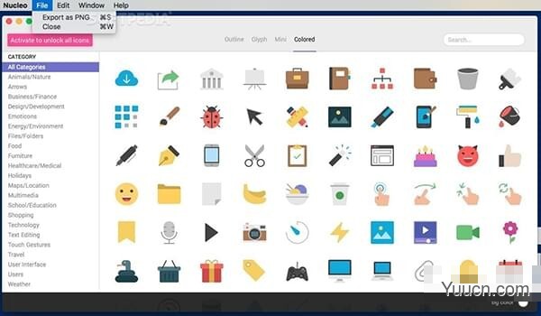 Nucleo for Mac(图标素材库) V3.1.0 苹果电脑版