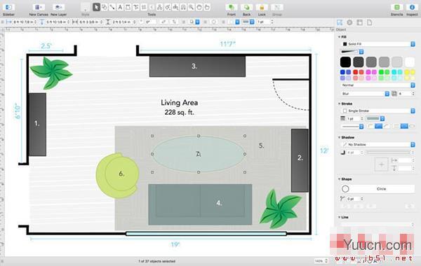 OmniGraffle for Mac(绘制图表软件) V7.17.2 苹果电脑版