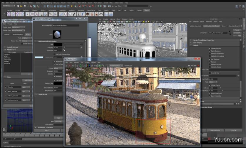 渲染器SolidAngle Maya To Arnold(MtoA) 4.0.2.1for Maya2019 Mac 免费版